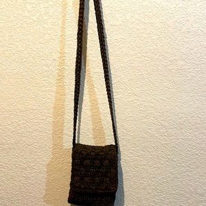 The Sak chocolate brown crossbody mini bag.